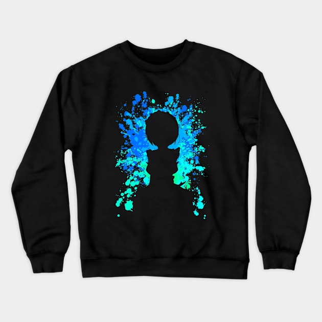 Rem Paint Splatter Anime Manga Shirt Crewneck Sweatshirt by Section9Otaku